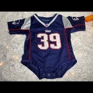 Official Maroney NFL Patriots Football Baby Onesie